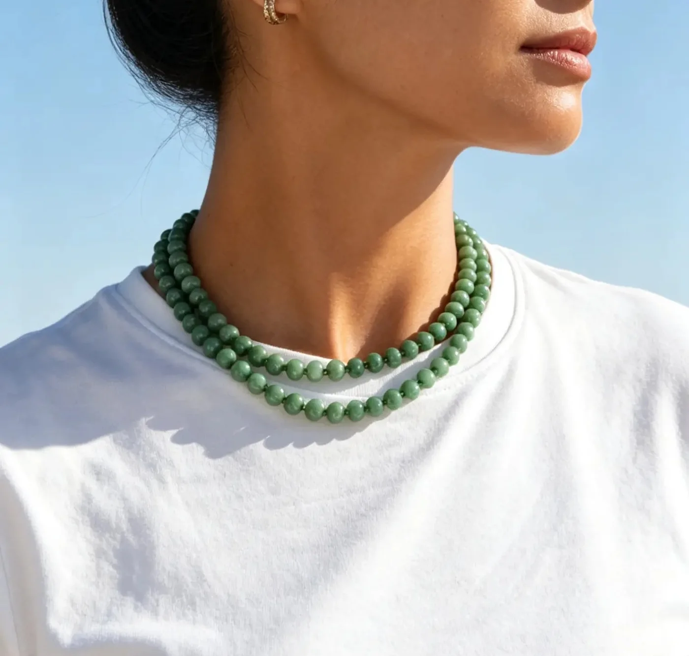 Jade Flower Necklace — 3