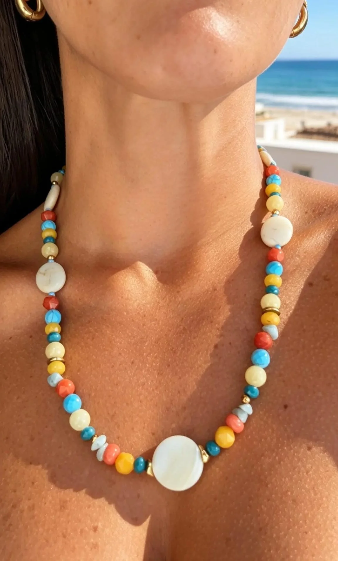 Festive Mother-of-Pearl Necklace