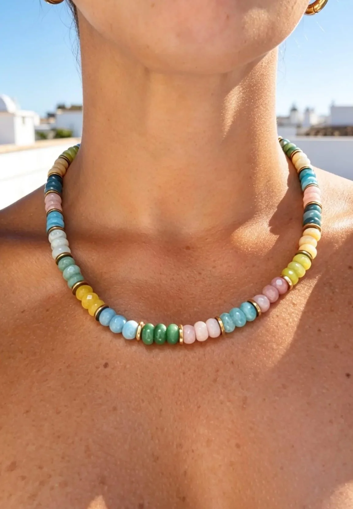 Stone Confetti Necklace